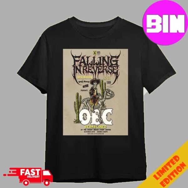 Falling In Reverse Vegas Show 2024 OBC Reimagined On October 26th At The Desert Breeze Event Center Unisex T-Shirt