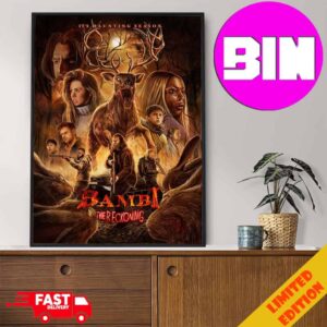 First Poster For Bambi The Reckoning Winnie The Pooh Blood And Honey Coming In 2025 Home Decor Poster Canvas