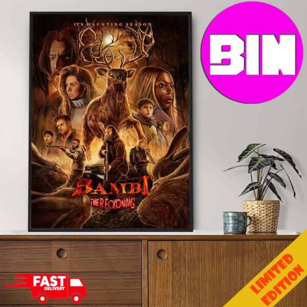 First Poster For Bambi The Reckoning Winnie The Pooh Blood And Honey Coming In 2025 Home Decor Poster Canvas