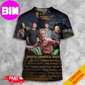 Franz Ferdinand South America 2024 Schedule List Unisex All Over Print T-Shirt