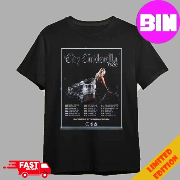 JT City Cinderella Tour 2024 Schedule List Date Unisex T-Shirt