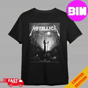 Merch Poster Metallica M72 Edmonton Pop-Up In Alberta Canada On August 23th And 25th M72 North American Tour 2024 At Commonwealth Stadium Art By Stag Of the Haunted Forest Unisex T-Shirt