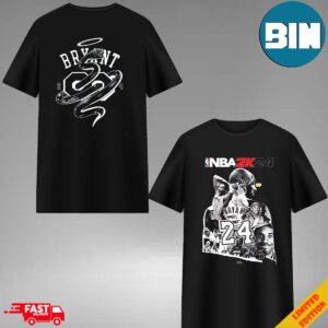 NBA 2K 24 Mambaday 24 08 2024 Kobe Bryant Two Sides T-Shirt