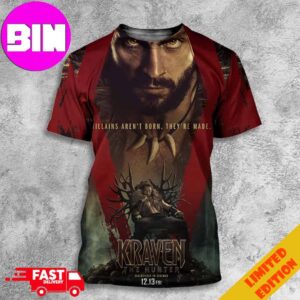 New Posters For Kraven The Hunter In Theaters On December 13th 2024 Unisex All Over Print T-Shirt