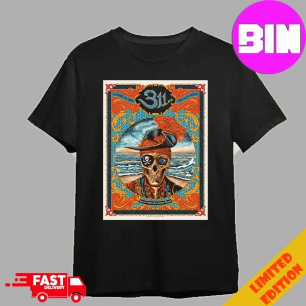 Poster For 311 Band Show In Florida 2024 At Tampa On August 18th Unisex T-Shirt