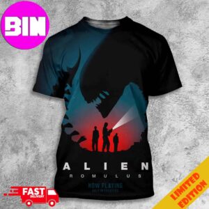 Poster The Film Alien Romulus Release Only In Theaters On August 16th 2024 Unisex All Over Print T-Shirt