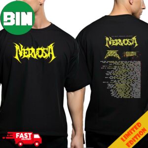 The Great American Jailbreak Upcoming North American Tour 2024 Nervosa Lich King Hatriot Schedule Lists Fan Gifts Two Sides T-Shirt