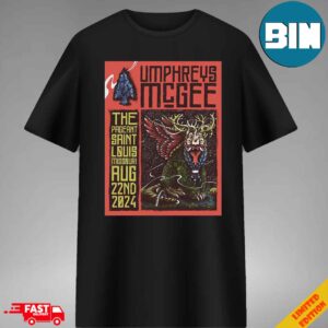 Umphreys MCgee Merch Poster For Show At The Pageant Louis Missouri On Aug 22nd 2024 Merch T-Shirt