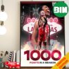 Caitlin Clark Indiana Fever Has Broken WNBA Rookie Single-Season Scoring Record 2024 Poster Canvas