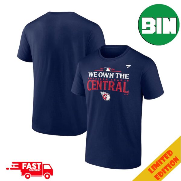 Cleveland Guardians Fanatics 2024 AL Central Division Champions Locker Room T-Shirt