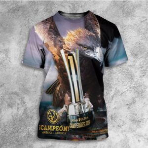 Club America America In America Champions Of Campeones Cup 2024 Congratulations All Over Print T-Shirt