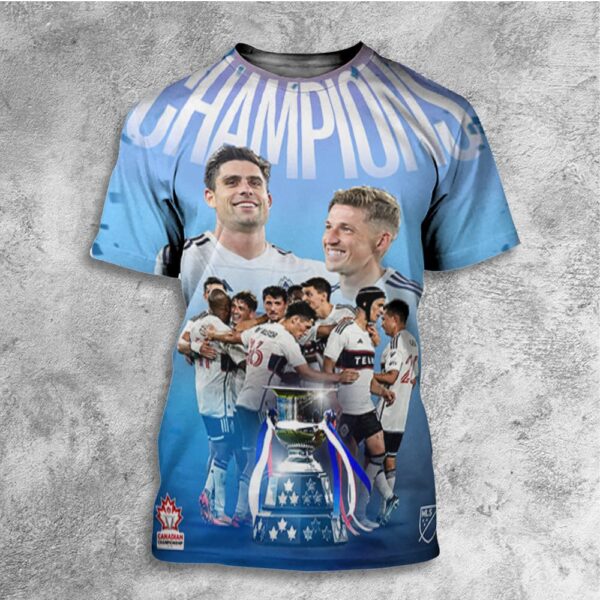 Congratulations Kings Of The North Canadian Championship 2024 Vancouver Whitecaps FC Major League Soccer All Over Print T-Shirt