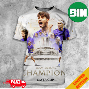 Congratulations Team Europe Are Laver Cup Champions Once Again 2024 Winners All Over Print T-Shirt