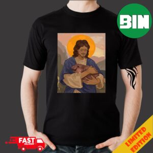 Jesus Loves Moo Deng Artwork Merchandise T-Shirt