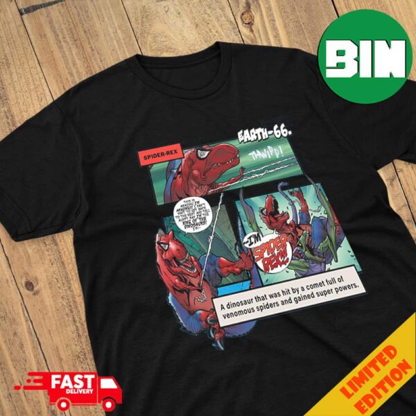 Marvel Studios Niche Spiders Of Spider-Verse Spider-Rex T-Shirt