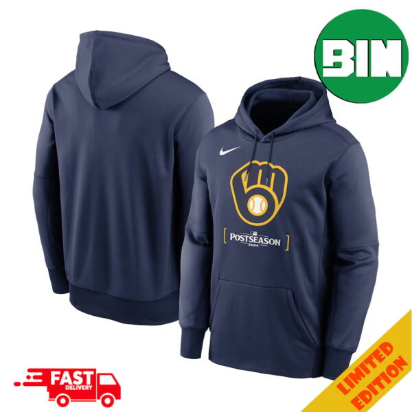 Milwaukee Brewers Nike 2024 MLB Postseason Authentic Collection Hoodie