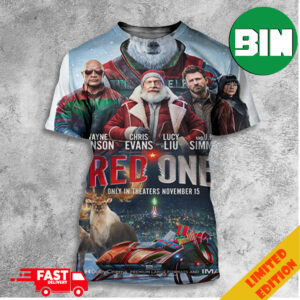 New Poster For Red One Starring Dwayne Johnson Chris Evans Lucy Liu And JK Simmons November 15 2024 All Over Print T-Shirt