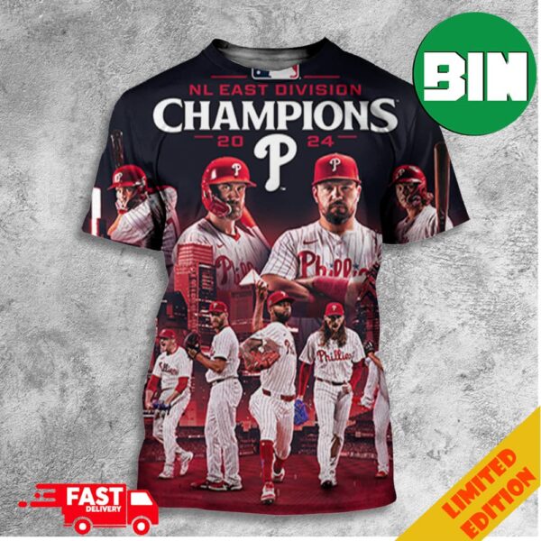 Philadelphia Phillies The East Is Ours Ring The Bell MLB NL East Division Champions 2024 All Over Print T-Shirt