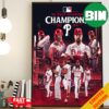 Philadelphia Phillies Are NL East Champions MLB 2024 Poster Canvas