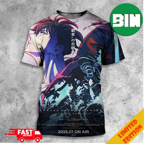 Solo Leveling Season 2 Arise From The Shadow January 2024 Poster Anime All Over Print T-Shirt