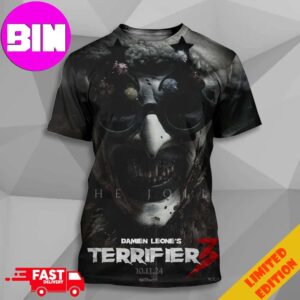 Amazing New Character Posters Terrifier 3 The Jolly Official Release On October 11st 2024 3D Unisex Tee Shirt