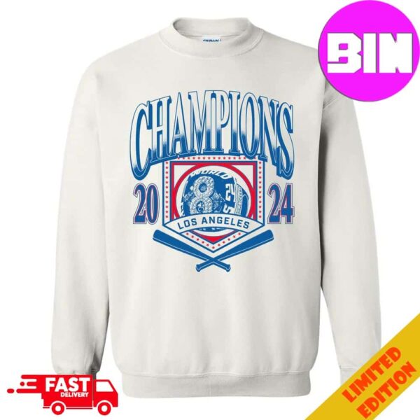 LA Dodgers 8 Time World Champions UEFA Champions League Final 2024-25 Unisex Tee Shirt Hoodie Crewneck Sweater