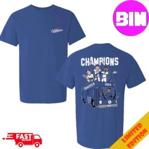 LA Dodgers Champions 2024 UEFA Champions League Final 2024-25 Unisex Two Sides Tee Shirt Hoodie