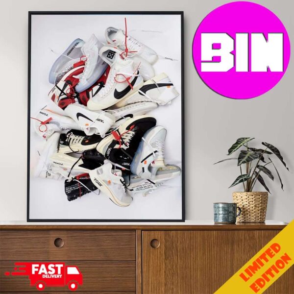 OFF-WHITE x Nike The Ten Collection by Virgil Abloh Sneaker 2024 Home Decor Poster Canvas