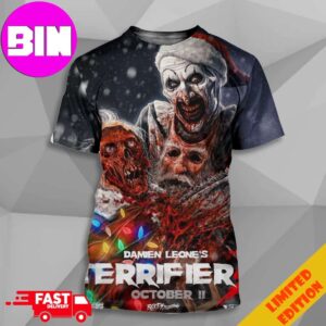 Official Posters Terrifier 3 Release On October 11st 2024 3D Unisex Tee Shirt