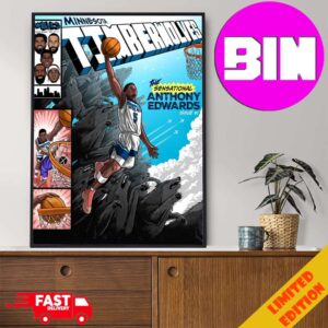 The Sensational Anthony Edwards Minnesota Timberwolves National Comic Issue 1 2024 NBA Home Decor Poster Canvas