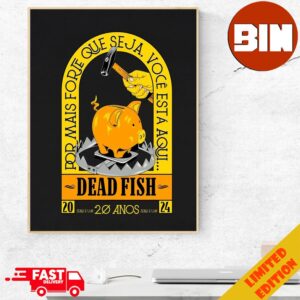 Dead Fish Celebrate 20 Year Anniversary Zero And One Album On Dec 4th 2024 By Jonas Santos Home Decor Poster Canvas