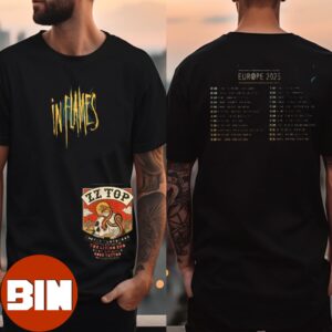 In Flames Europe 2025 Official Tour List Two Sides Essentials Unisex T-Shirt