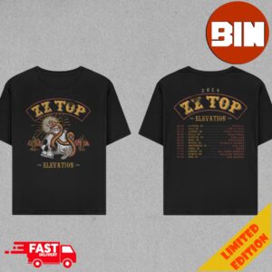 ZZ Top The Elevation EU And UK 2024 Tour T-Shirt Two Sides Essentials Unisex Shirt