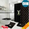 Louis Vuitton Bathroom Set With Shower CurtainUltimate Sophistication Louis Vuitton Bathroom Set With Shower CurtainUltimate Sophistication