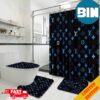 Sophisticated Louis Vuitton Bathroom Set With Shower Curtain