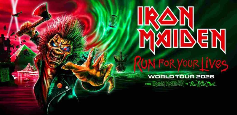 Iron Maiden’s Run For Your Lives World Tour 2026 Concert Dates, Paris Live Show & Limited Edition Merch
