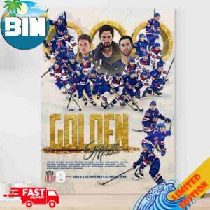 2026 US Olympic Men’s Ice Hockey Gold Medal Champions Home Decor Poster Canvas
