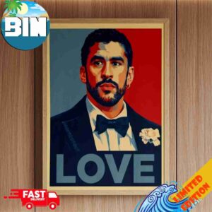 Bad Bunny LOVE Puerto Rico Super Benito SUper Bowl LX Home Decor Poster Canvas