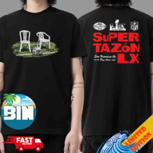 Bad Bunny X Super Bowl LX 2026 San Francisco At Bay Arena On February 8 Chairs Helmet Two Sides Unisex T-Shirt