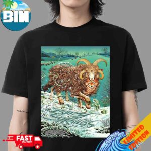 Billy Strings Asheville All Date Poster On February 10-11-13-14 2026 Art By Miles Tsang T-Shirt