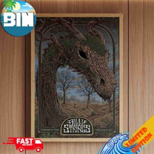 Billy Strings Asheville Night 3 Poster On February 13 2026 At Harrah’s Cherokee Center Art By Pete Schaw Decor Poster Canvas