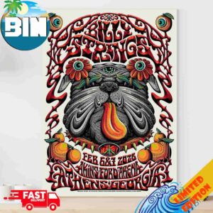 Billy Strings Athens Georgia 2026 Concer Poster At The Akins Ford Arena On February 6-7 Art By Dylan Fant Decor Poster Canvas