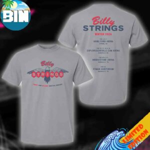 Billy Strings Winter Tour February 2026 Musical Services Tee With Dates Champagne Rodman Two Sides T-Shirt