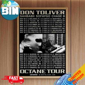 Don Toliver Octane Tour Dates 2026 Home Decor Poster Canvas