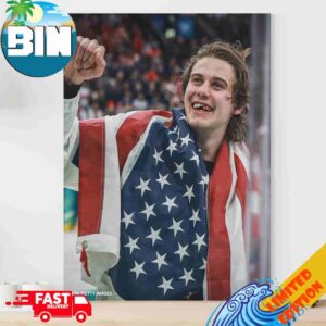 Jack Hughes Lose Teeth Team USA Gold Medal Champions Olympics 2026 Home Decor Poster Canvas