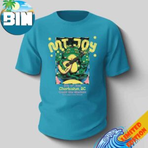 MT Joy Charleston South Carolina 2026 Concert Poster Credit One Stadium On June 13th With Winyah Cotton T-Shirt