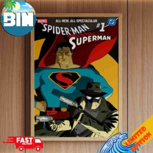 Marvel DC Spider-Man Superman 1 Variant Covers 2 By Erik Larsen Decor Poster Canvas