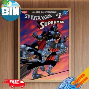 Marvel DC Spider-Man Superman 1 Variant Covers By Frank Miller Decor Poster Canvas