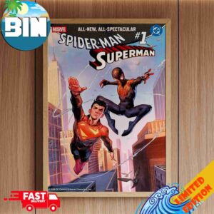 Marvel DC Spider-Man Superman 1 Variant Covers By Jerome Opena Decor Poster Canvas