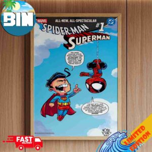 Marvel DC Spider-Man Superman 1 Variant Covers By Skottie Young Home Decor Poster Canvas